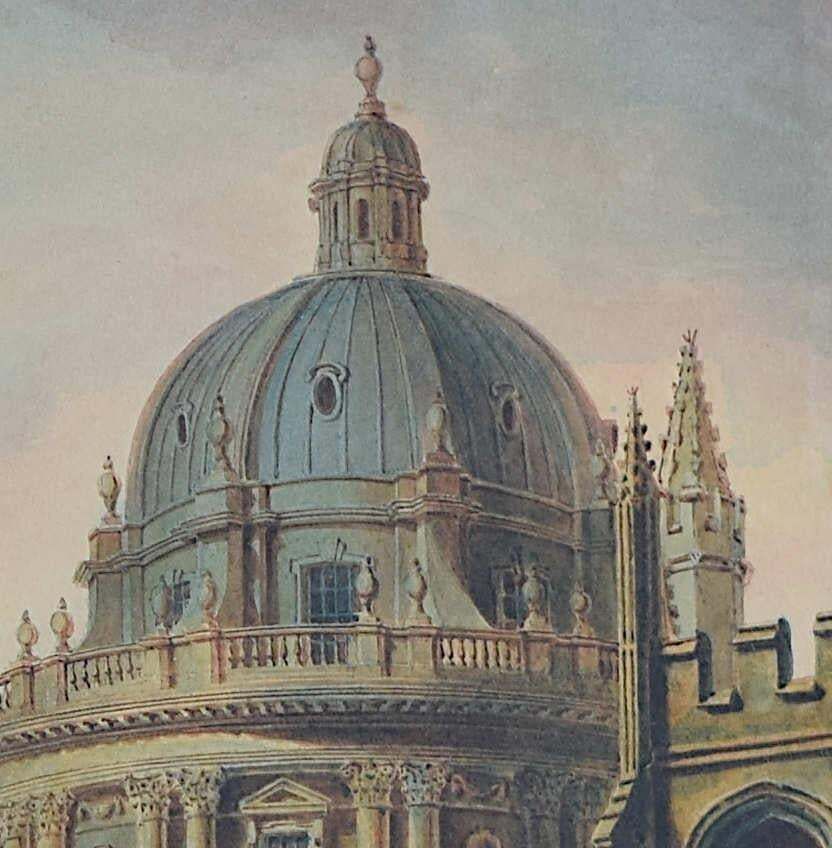 Watercolour Of The Radcliffe Camera From The Great Quadrangle Of All Souls By Rev. William Henry Barnard photo furniture