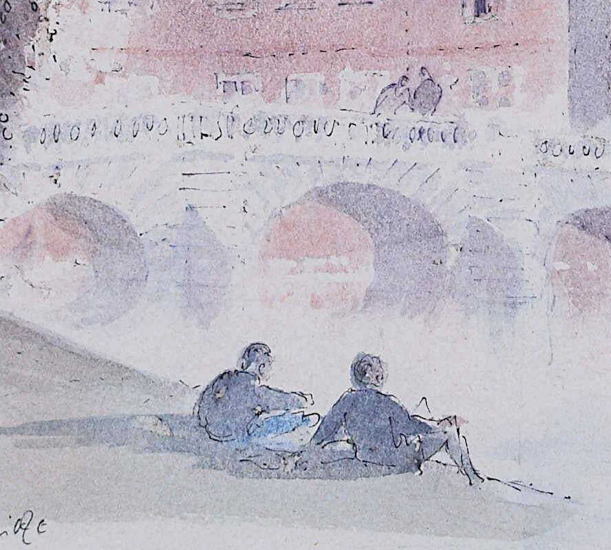 St John's College, Cambridge, Lithograph By Hugh Casson photo 458.0