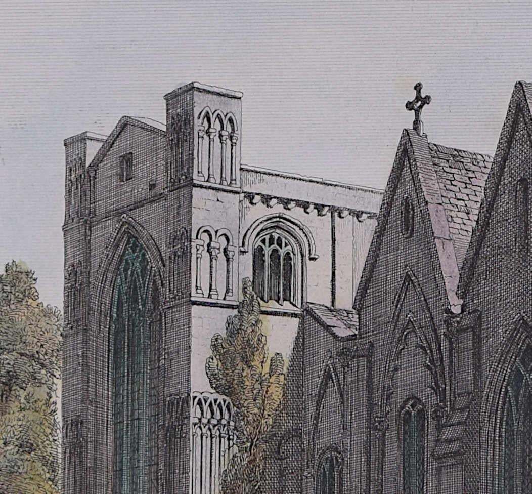 Christ Church Cathedral, Oxford, Engraving By John Cowey photo Art