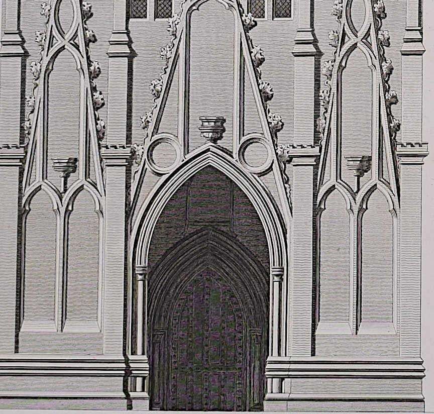Architectural Fragments Of St Albans Cathedral, Engraving By James Basire 1810 photo Art