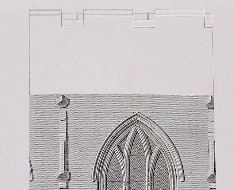 Architectural Fragments Of St Albans Cathedral, Engraving By James Basire 1810 photo furniture