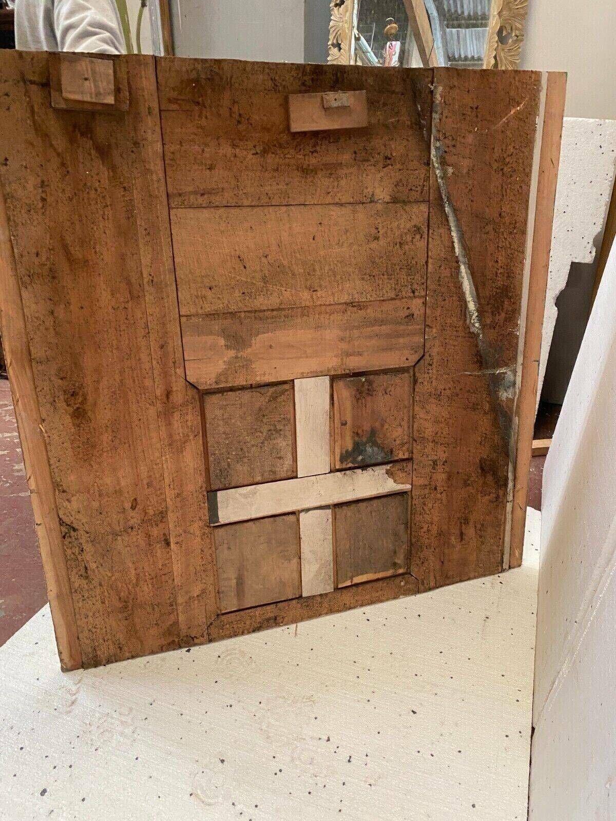 photo for sale Empire Wooden Mirror With Crackle Patina 19th Century