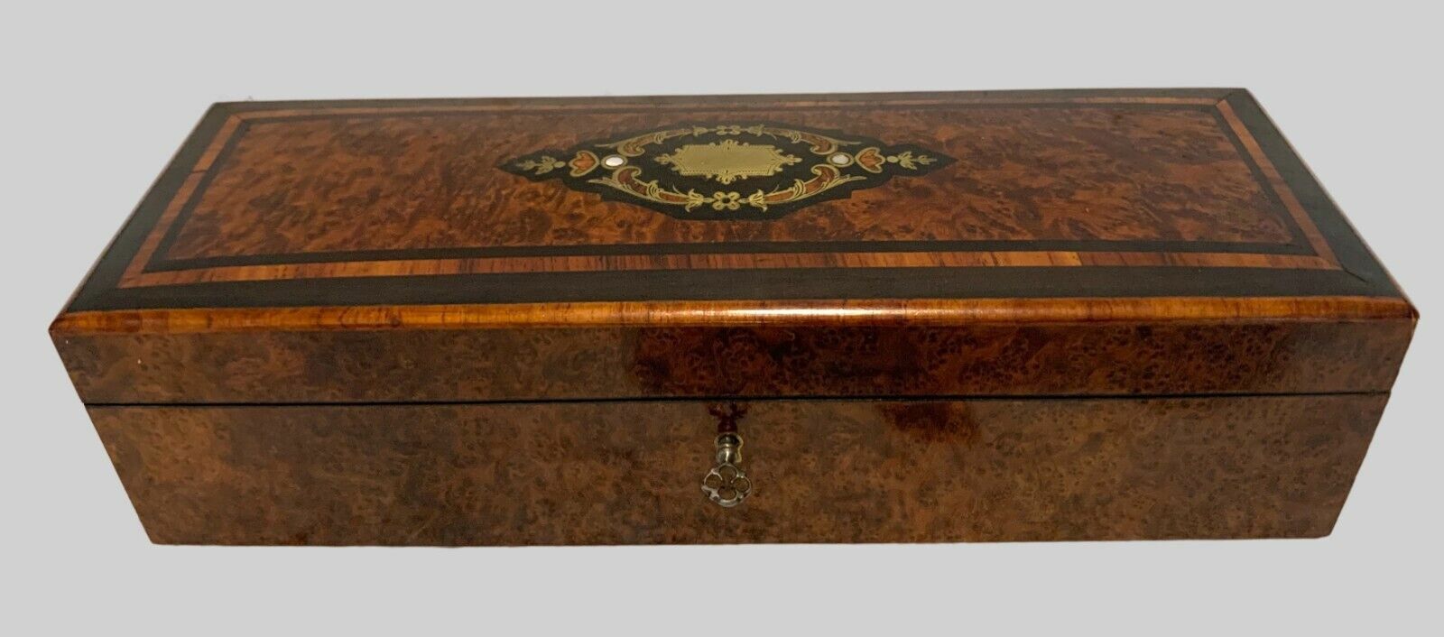 Jewelry Box In Chuja Magnifying Glass Napoleon III Marquetry Boulle XIX Century photo 473.24
