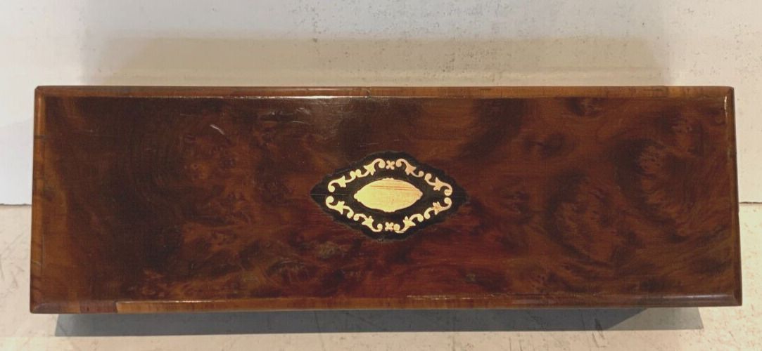 Jewelry Box In Chuja Magnifying Glass Napoleon III Marquetry Boulle XIX Century photo vintage