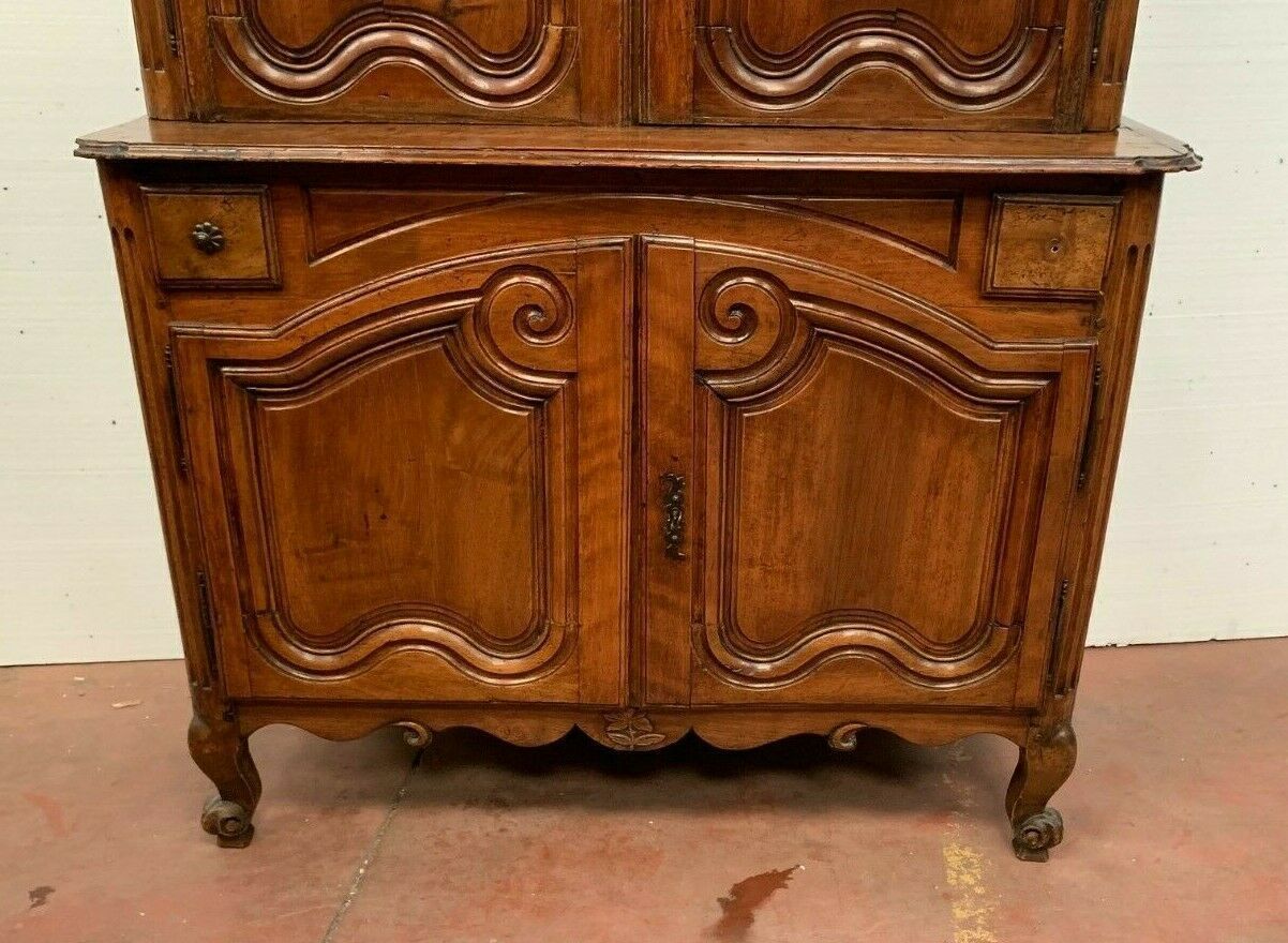 Buffet 2 Louis XV Bodies In Walnut / 18th Century Furniture / Antique XVIII Furniture photo for sale