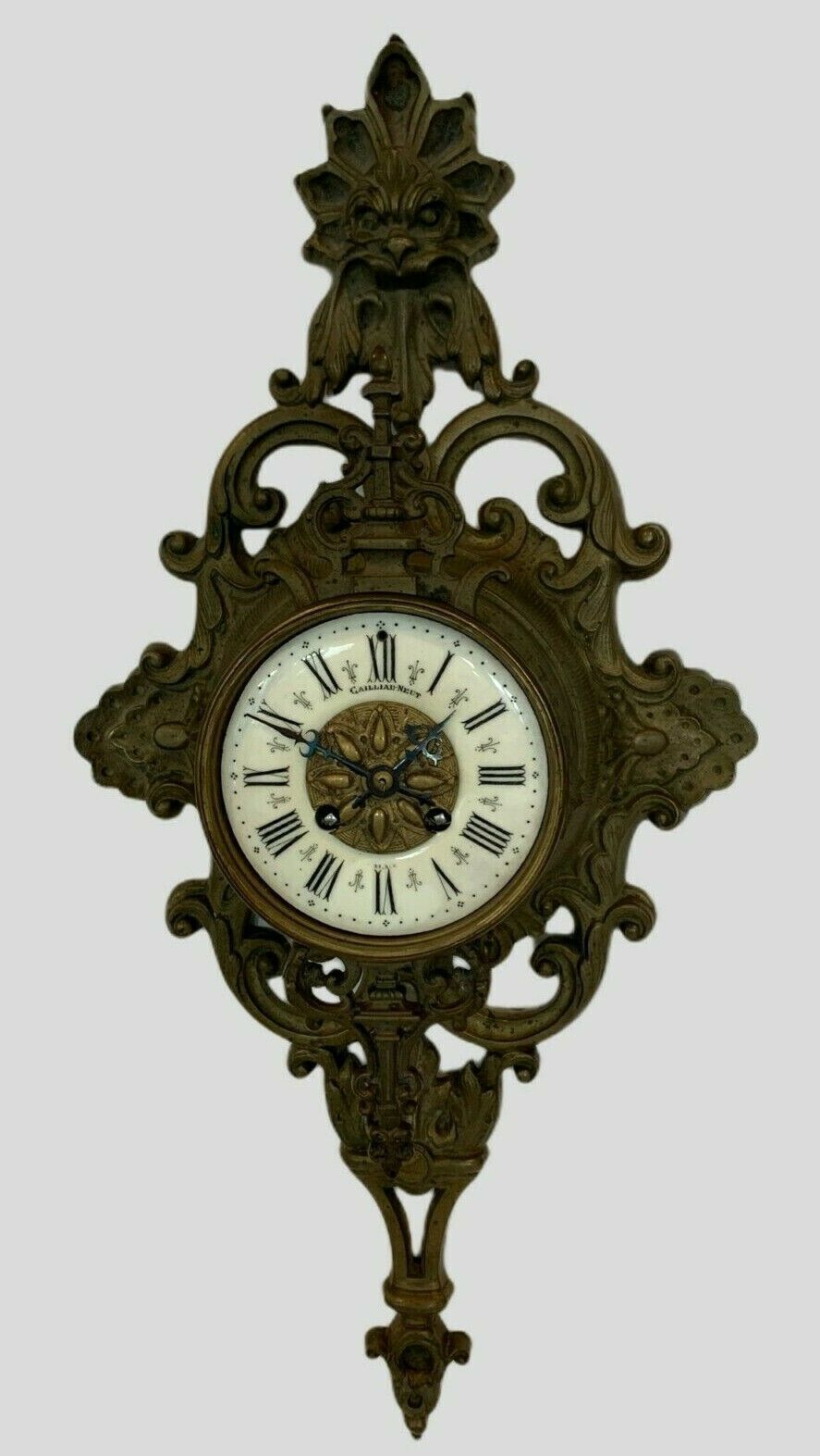 Chiseled Bronze Applique Cartel With 19th Century Mascaron Decoration