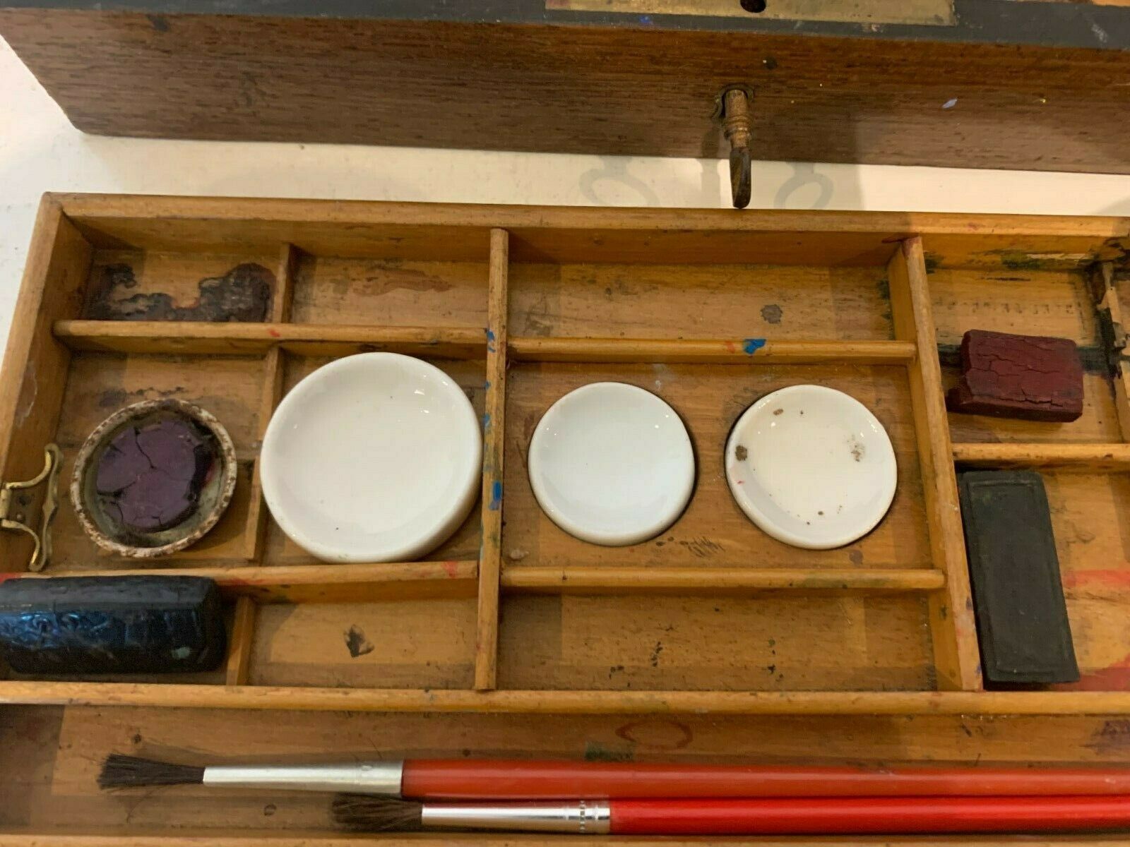 Box With Rosewood Painting And Engraved Brass Marquetry XIX Century photo vinterior
