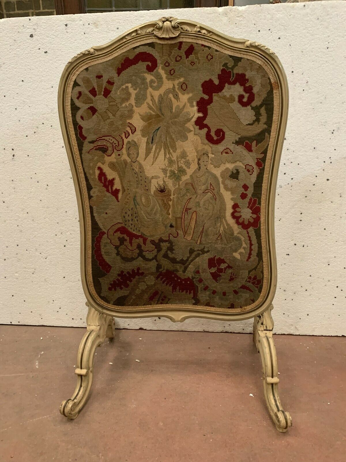 Louis XV Style Lacquered Wood Fireplace Screen
