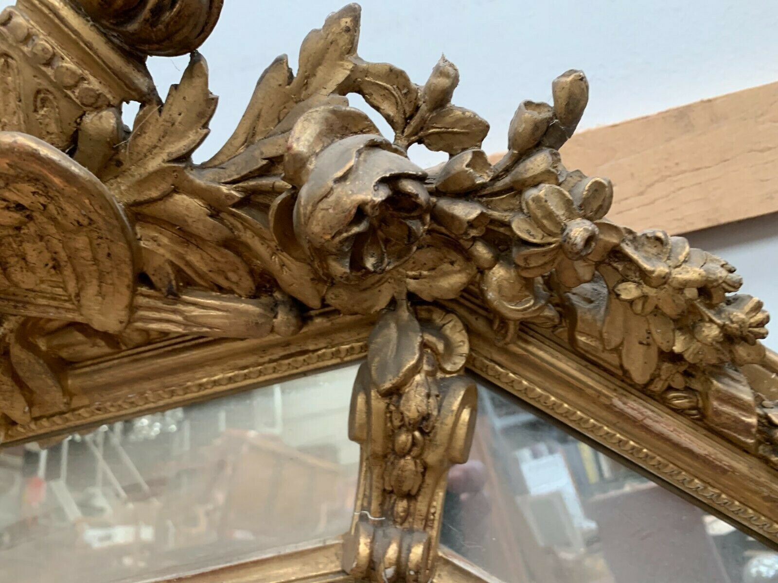 photo furniture Mirror With Closed Doors In Wood And Gilded Stucco Napoleon III Mirror 19 Century