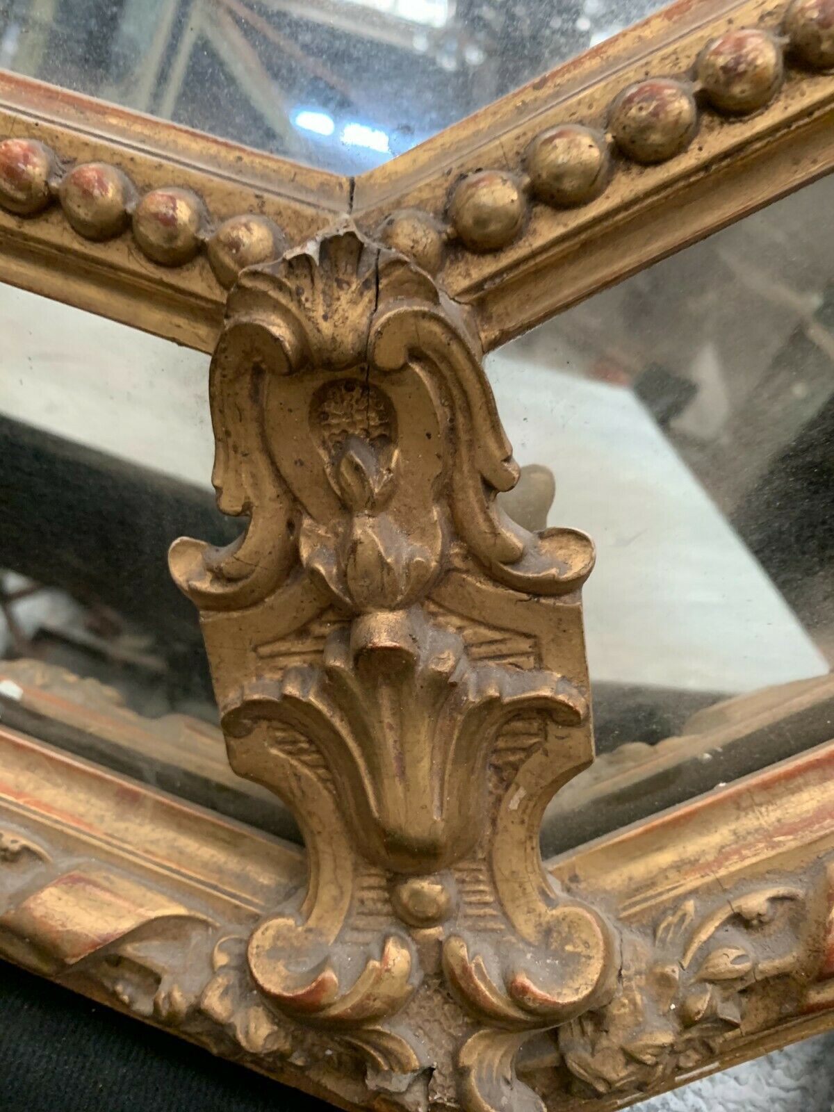Mirror With Closed Doors In Wood And Gilded Stucco Napoleon III Mirror 19 Century photo 3455.72