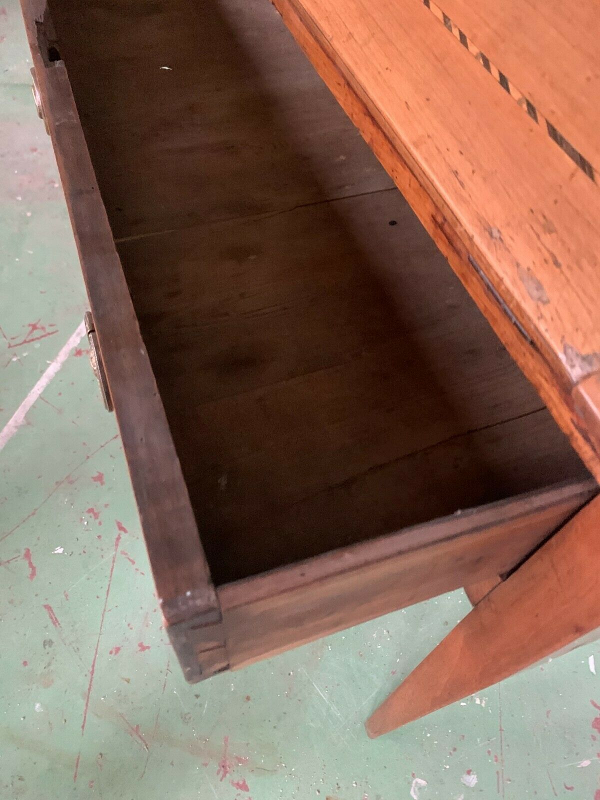 Louis XVI Style Cherry Wood Slope Desk XIX photo vintage