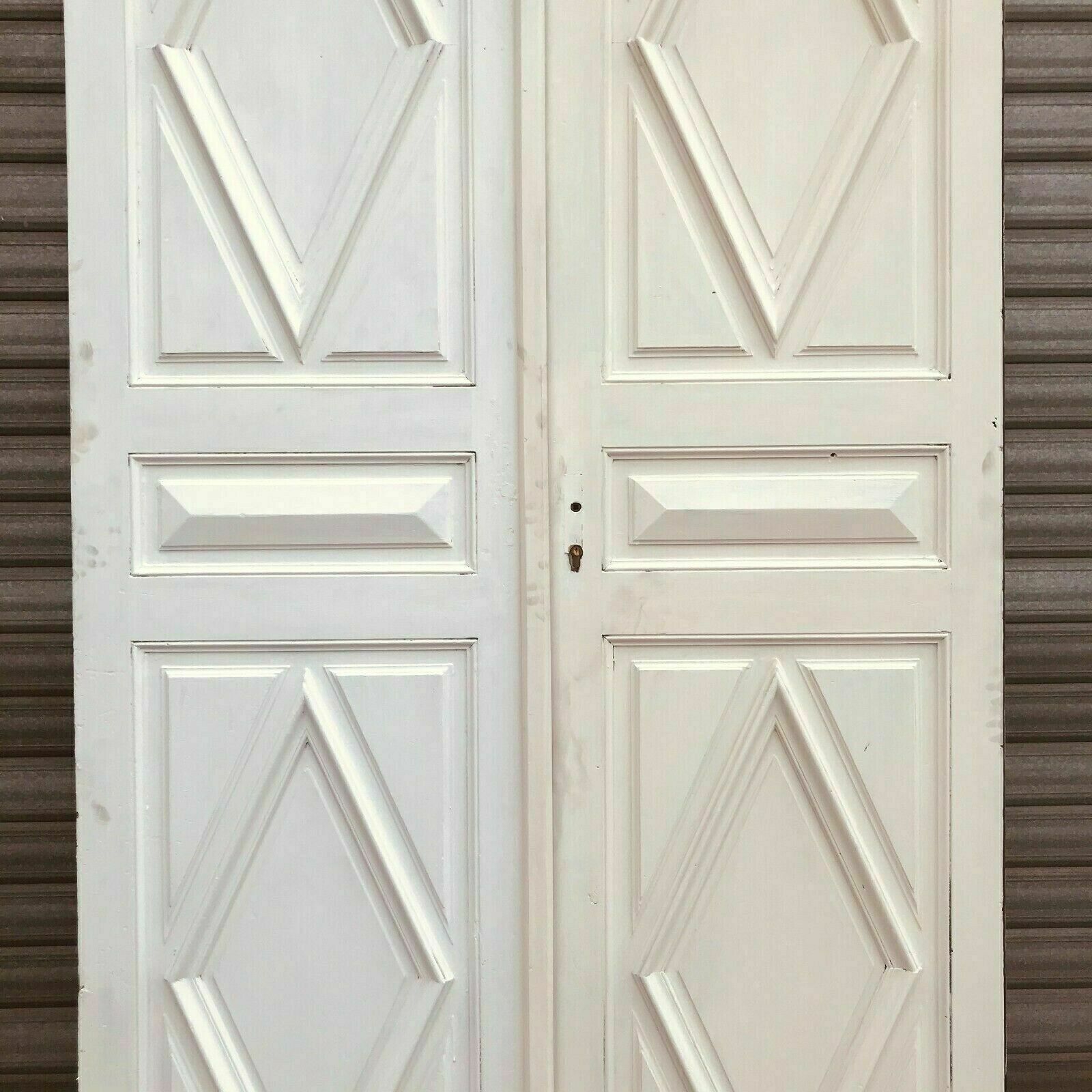 19th Century Patinated Fir Double Passage Doors photo furniture