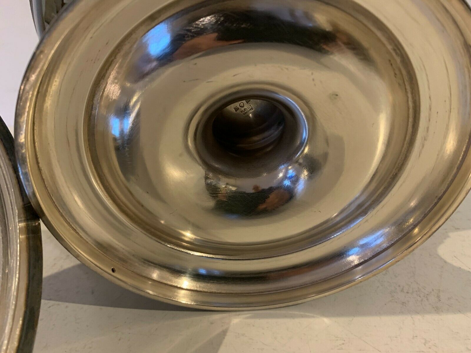 Empire Style Covered Vegetable Dish In Silver Metal Goldsmith Plasait XX Century photo buy