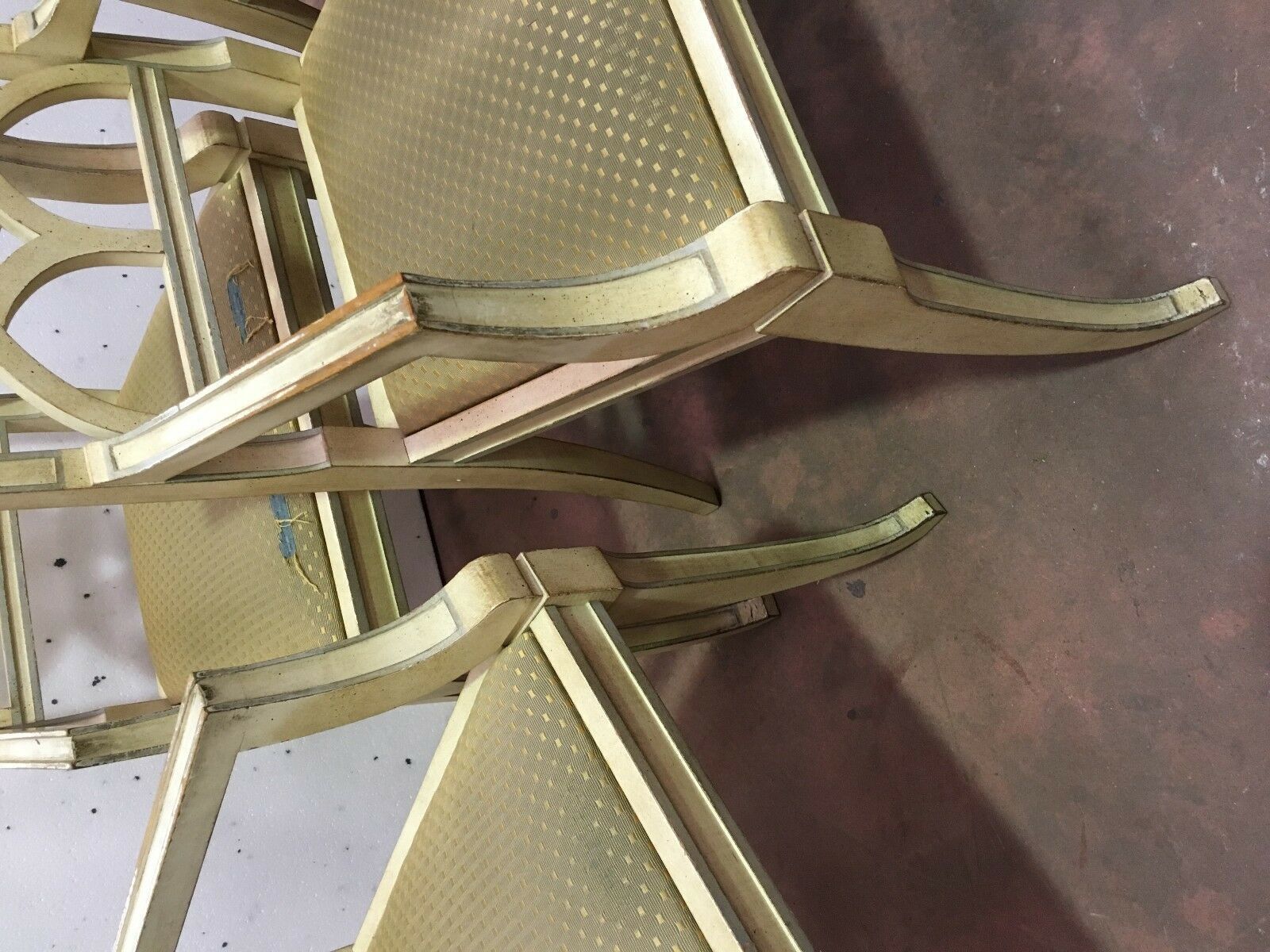 photo furniture Patinated Beech Armchair Pair Of Designer Armchairs Style Armchair Chair