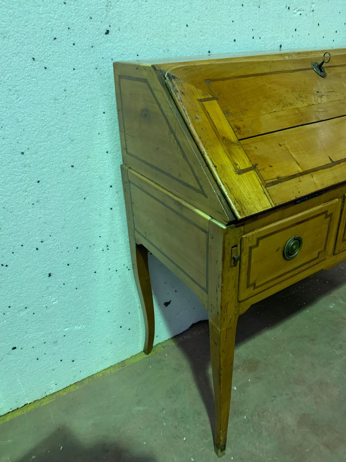 Louis XV Style Slope Office In Solid Cherry XIX Century photo 1287.06