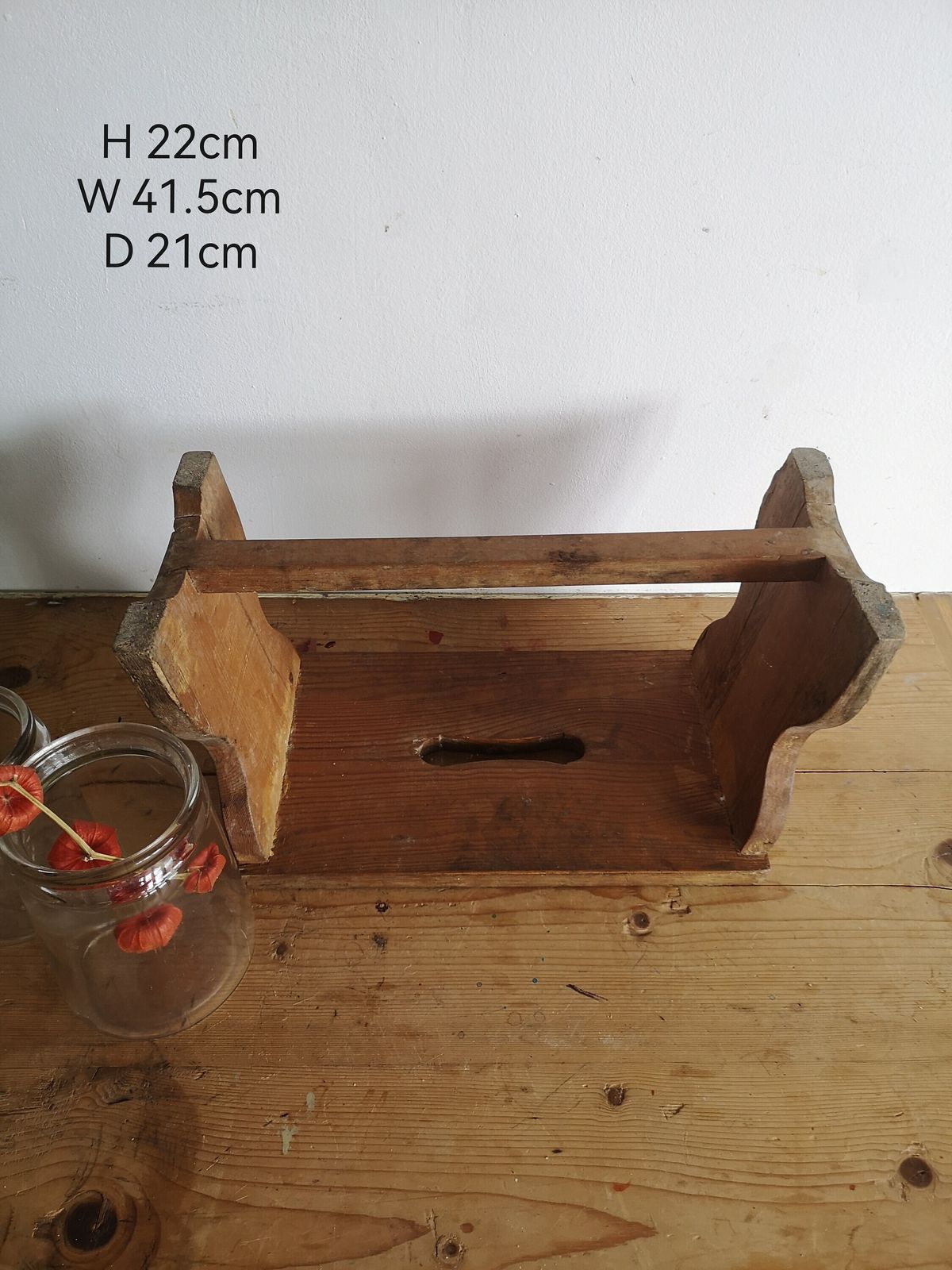 Scratch Built Antique Wooden Vintage Block Style Milking Stool Or Small Table, Rustic Farmhouse Seat Step Cute Pot Stand C1940s photo 87.0