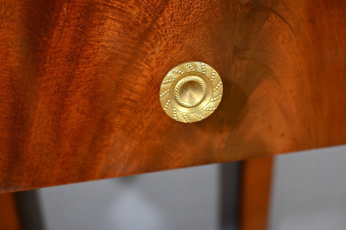 Mahogany Bedside Table, Empire Style – Mid 20th Century photo buy