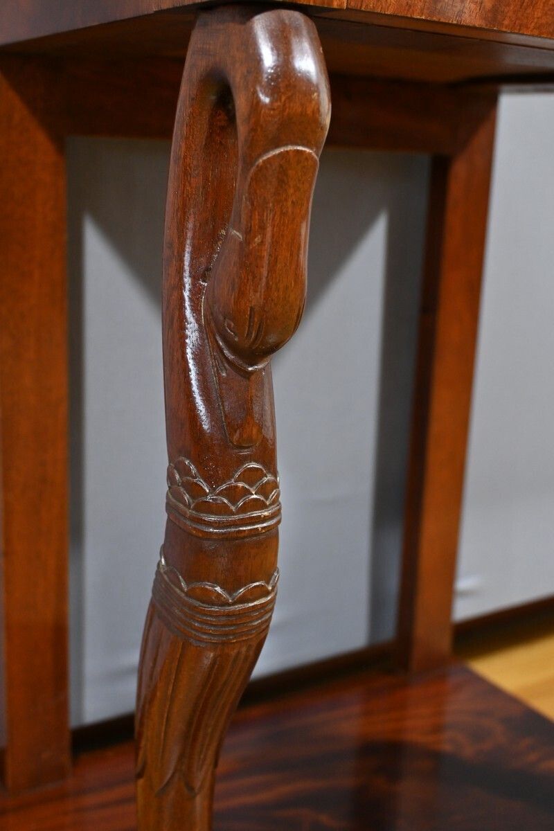 Mahogany Bedside Table, Empire Style – Mid 20th Century photo vintage