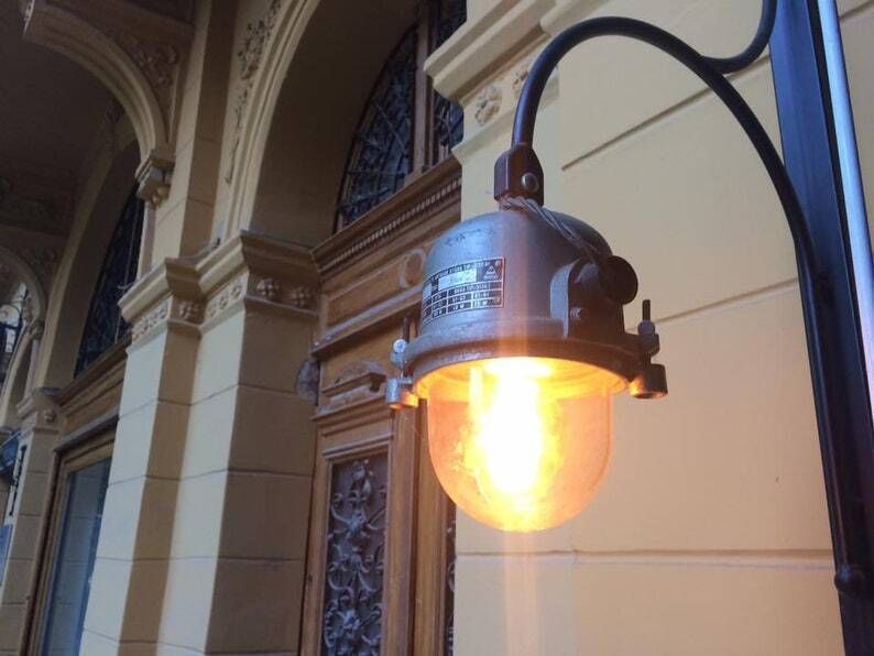 Industrial Factory Lights Vintage Hungarian Complete Units Loft Lighting Lamp Steel, Shatter Proof Shop Salon photo 66.0