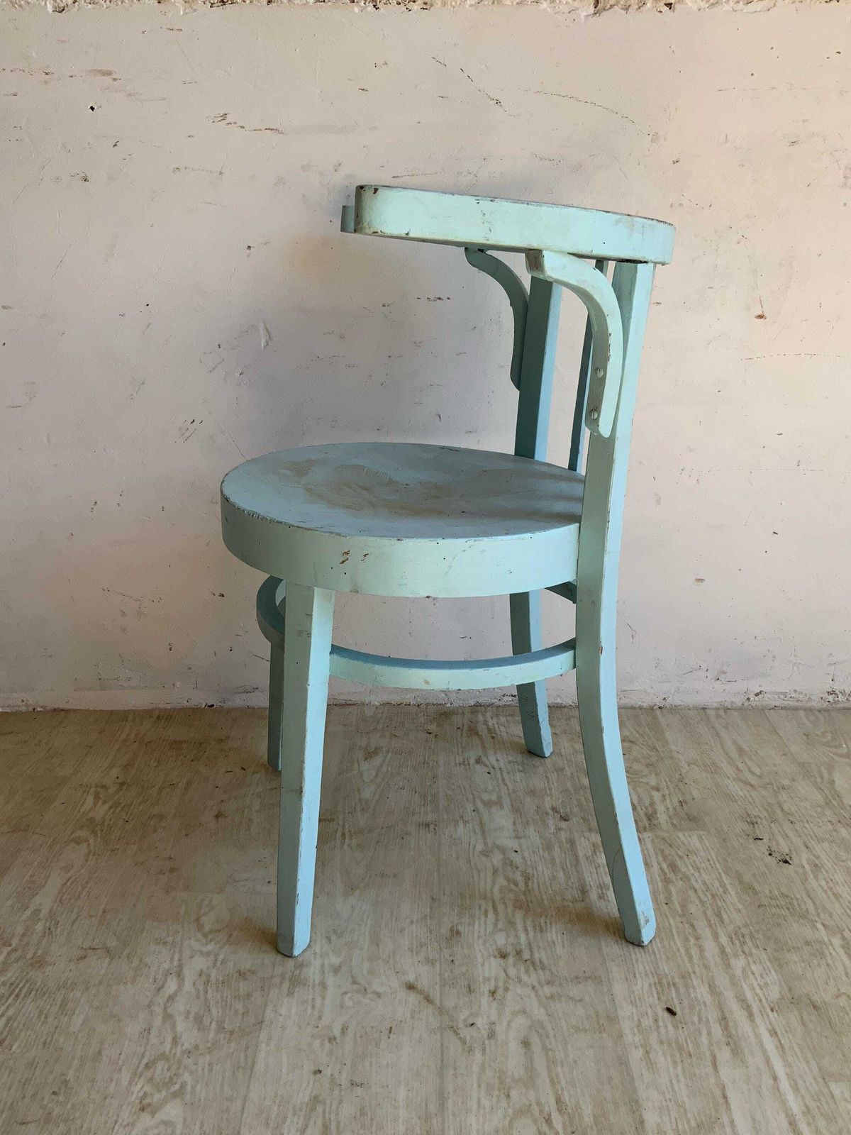 French Blue Antique Thonet Style Chair C1900 Elegance | Solid Wood| Reclaimed From Old Tea House| Timeless Art For Your Home Décor photo Furniture