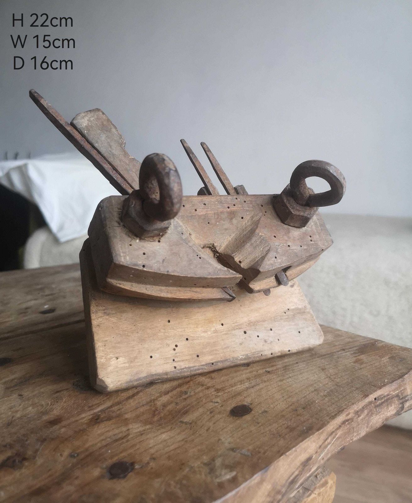 Rustic Wood Working Tools Set Of 3 Primitive Old Workman S Tools, Farmhouse Decor, Wooden And Metal Handles, Display Props, Collectibles photo vintage