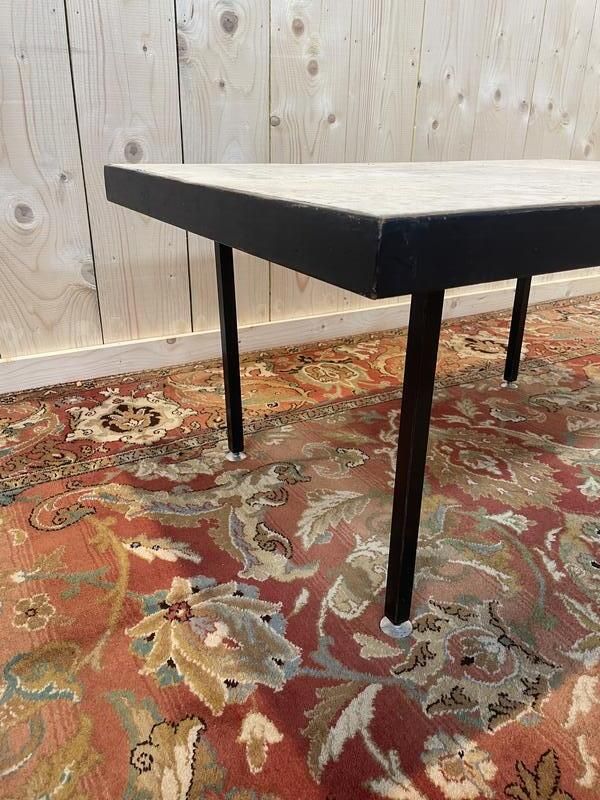Table Basse 1960 Plateau Marbre photo Garden Furniture
