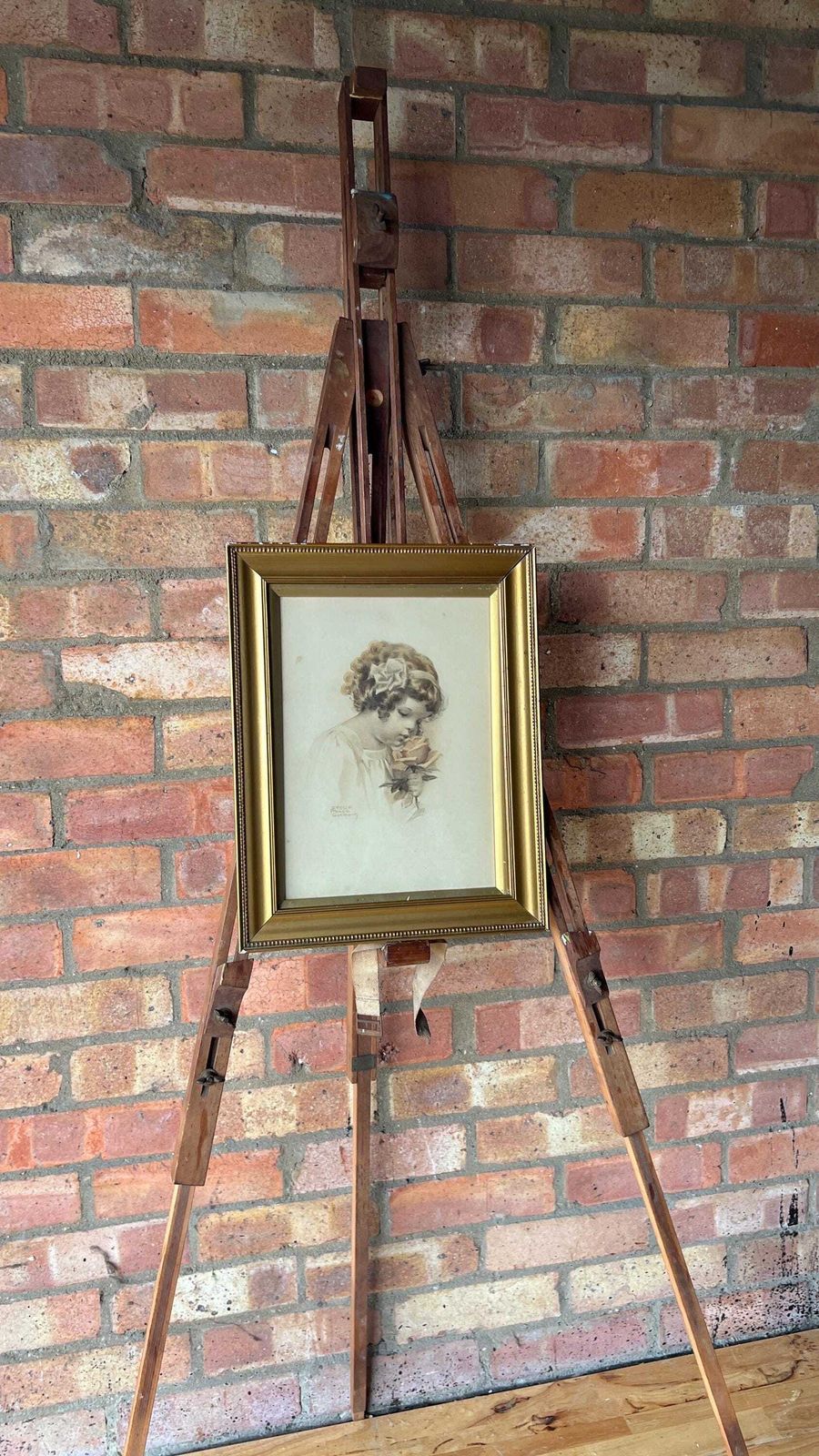 photo for sale Early 1900s Lithograph – Bessie Pease Gutmann – Framed & Glazed