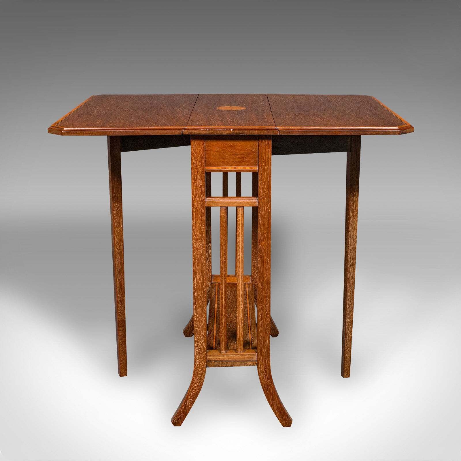 Antique Sutherland Table, English, Occasional, Gate Leg, Display, Victorian photo for sale
