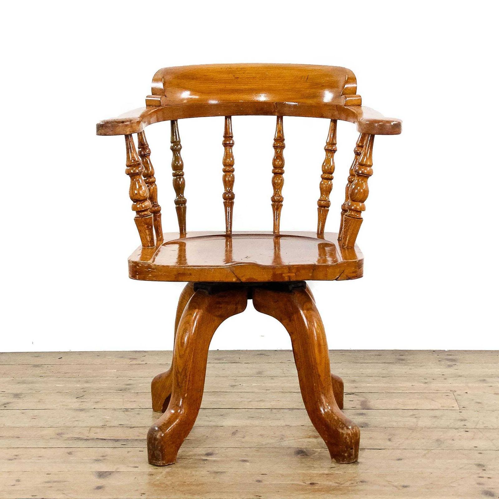 Antique Early 20th Century Captain's Chair photo furniture