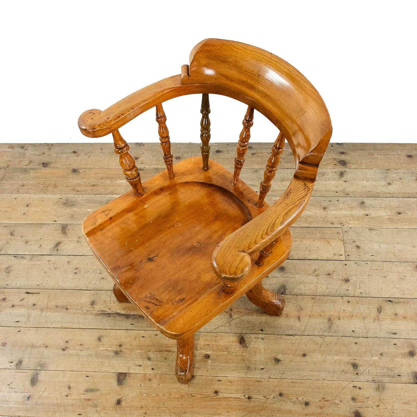 Antique Early 20th Century Captain's Chair photo vinterior