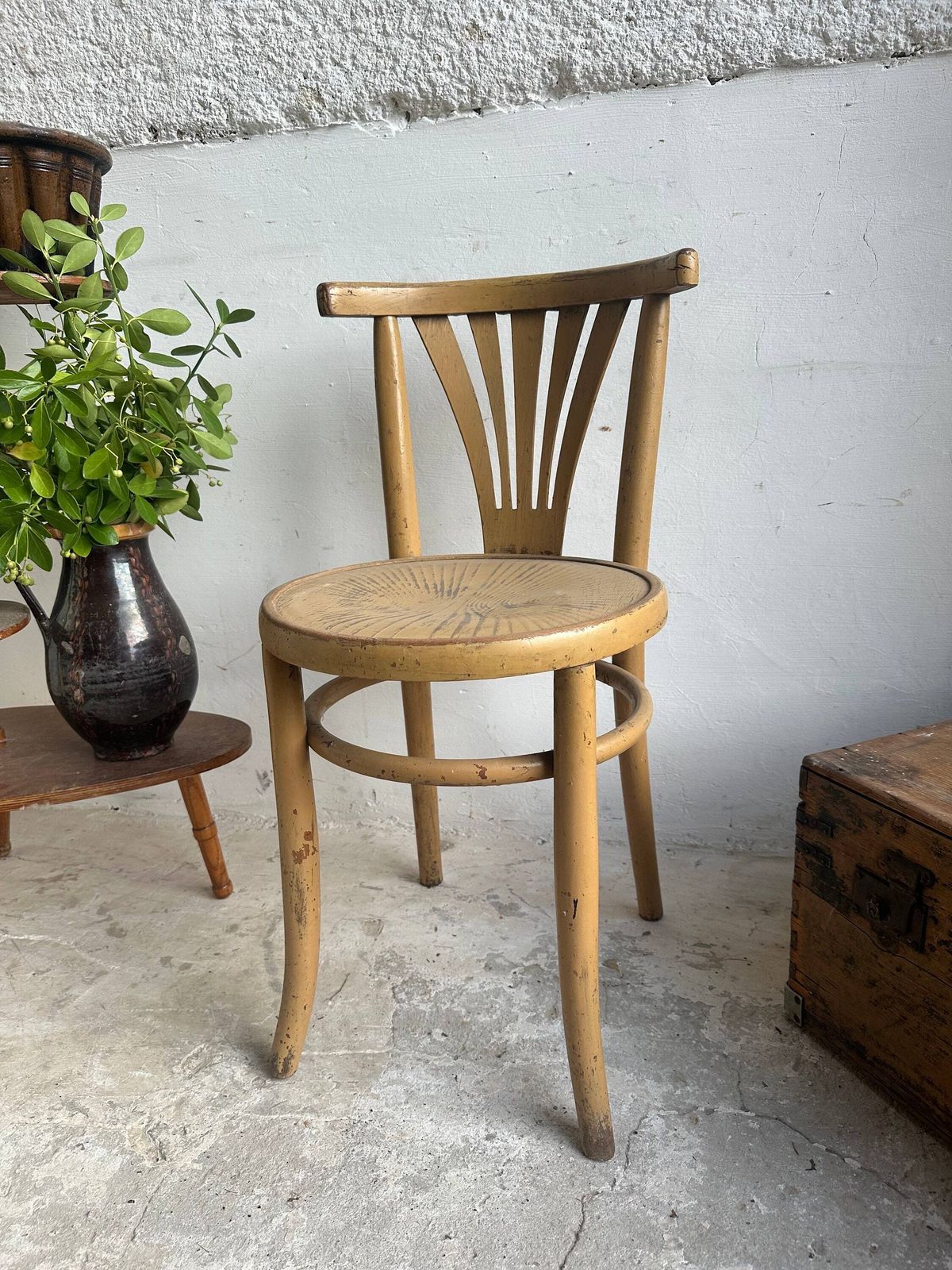 Antique Slovakian Cottage Chair (1890) Handcrafted Oak Beauty With Stunning Etched Pattern Rare Find From Bratislava's Old Farmhouse Legacy! photo furniture