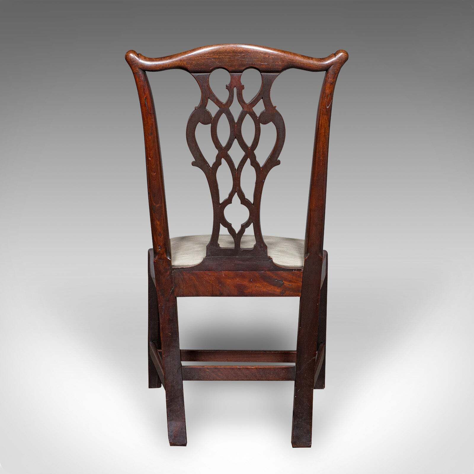 4 Antique Dining Room Chairs, English, Seat, After Chippendale, Georgian, C.1800 photo 2450.0