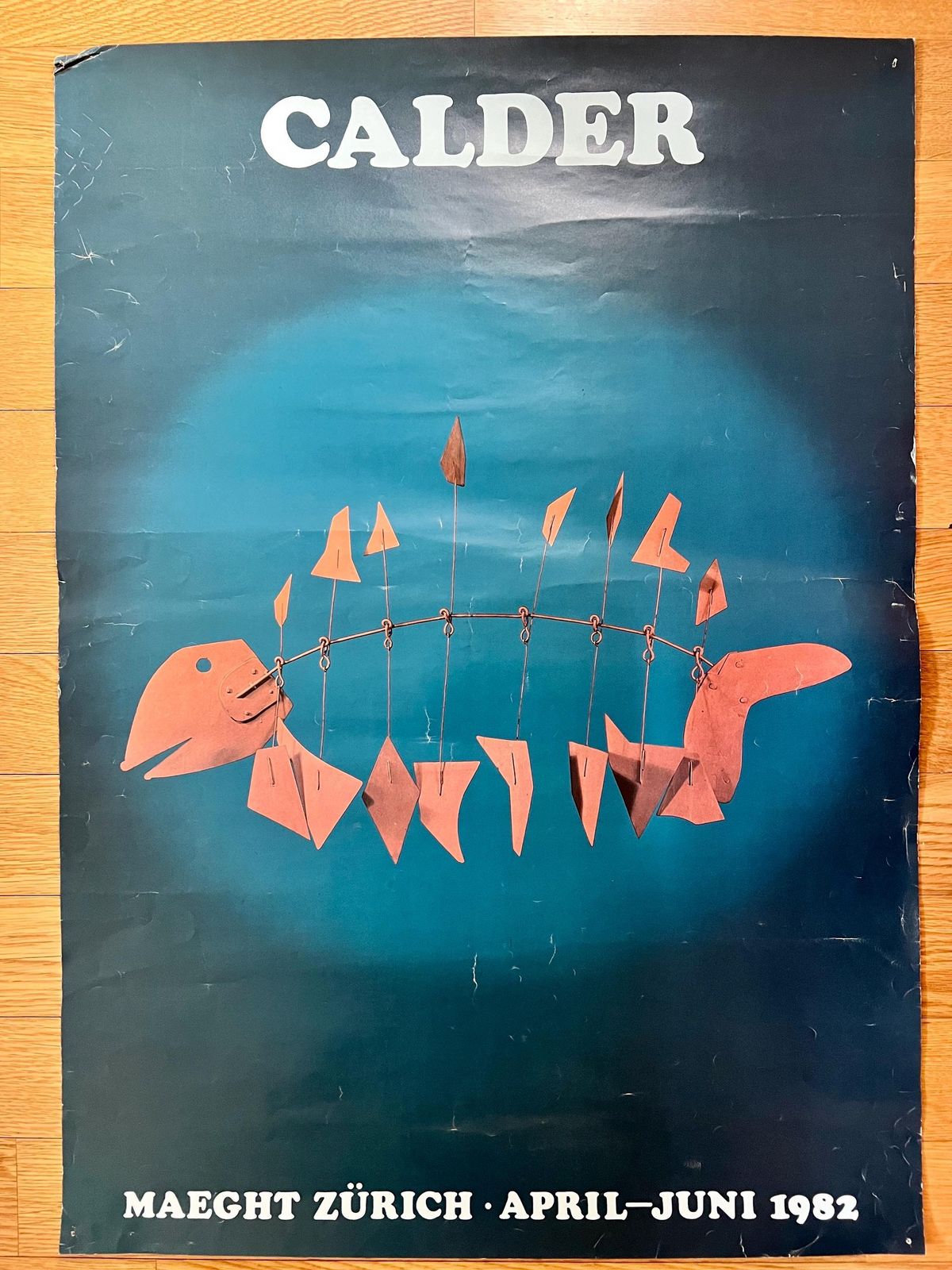 Original 1982 Alexander Calder Art Exhibition Poster – Gallery Maeght Zurich – Rare Vintage Collectible photo for sale