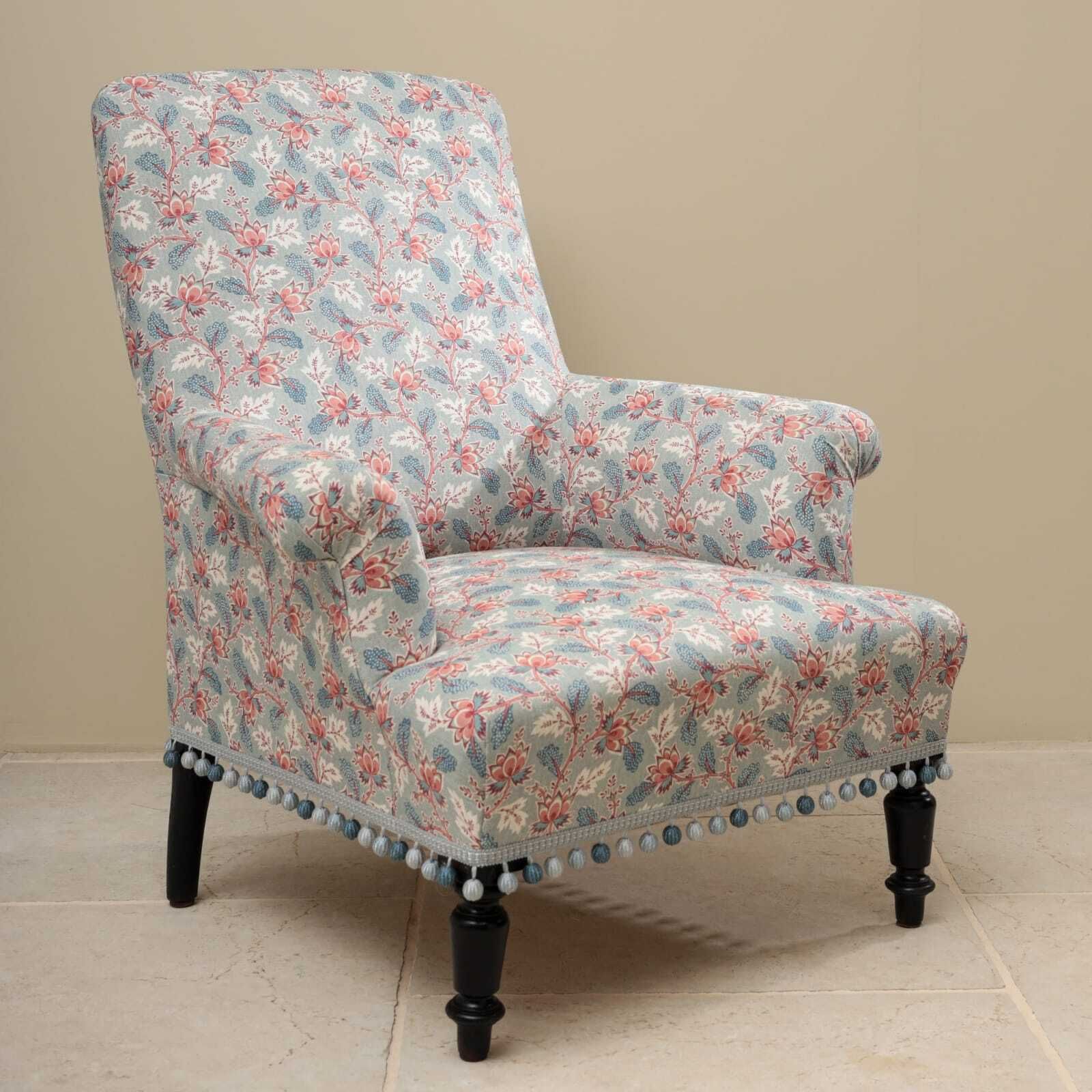 Napoleon III Chair, 1800s, Antique photo vinterior