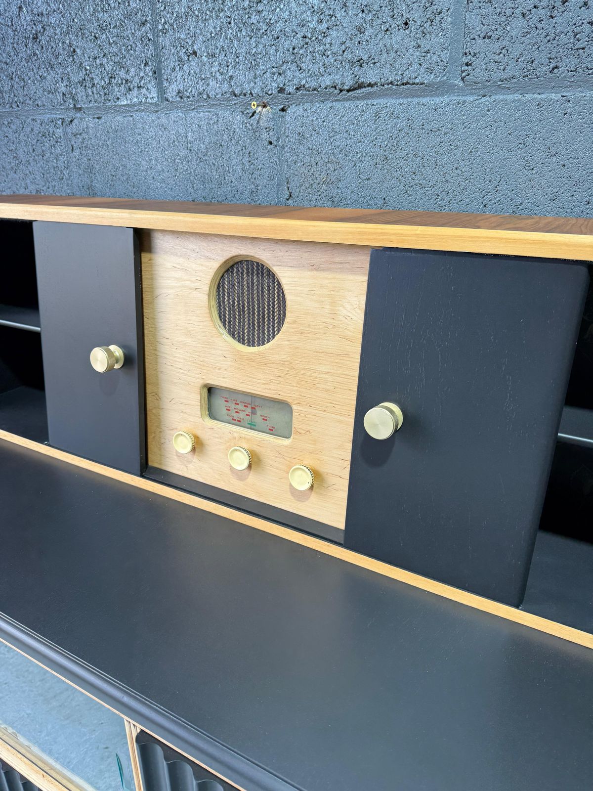 Retro Cabinet/Dresser Painted In F&B Jet Black. photo buy