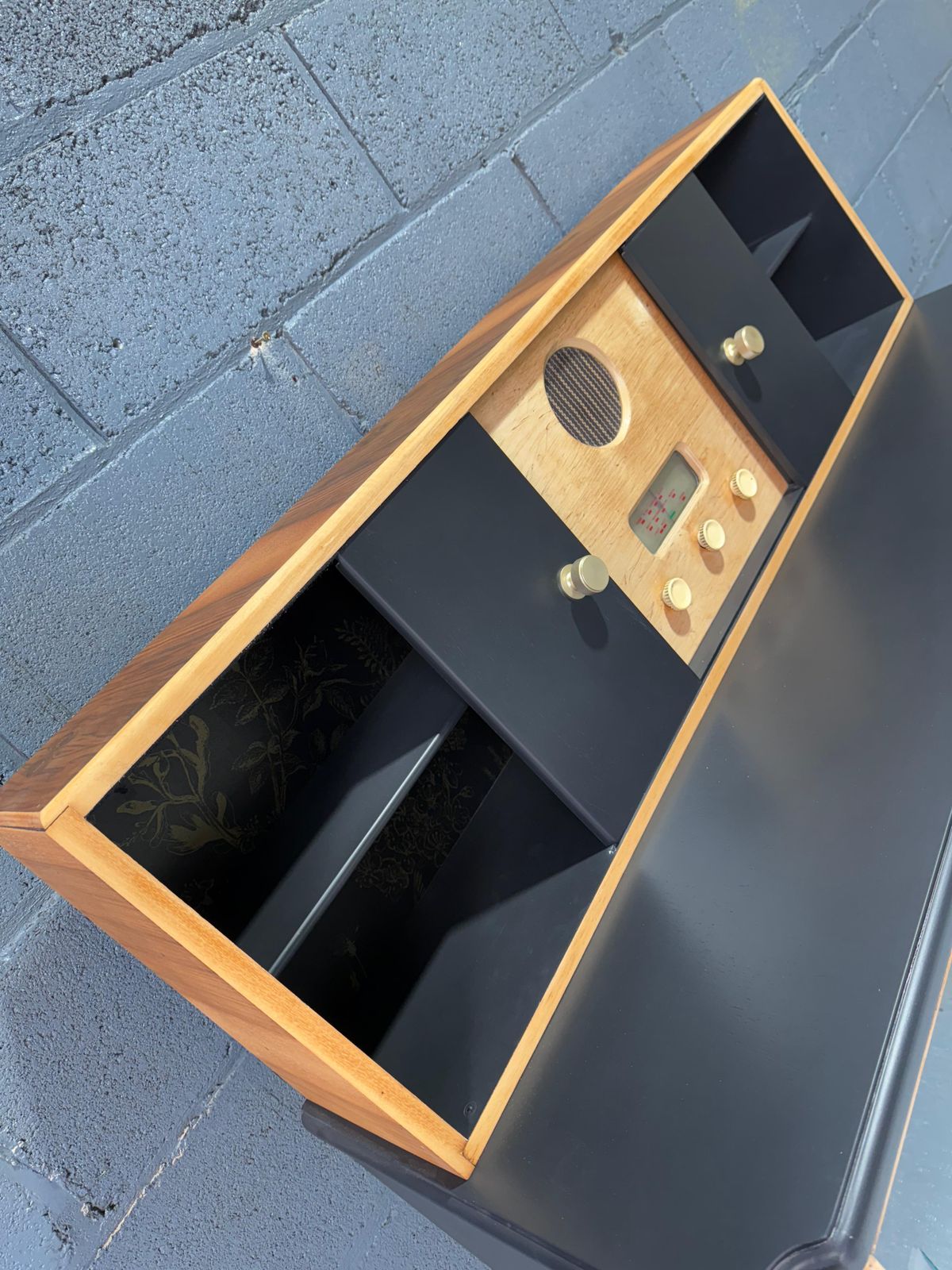 photo for sale Retro Cabinet/Dresser Painted In F&B Jet Black.