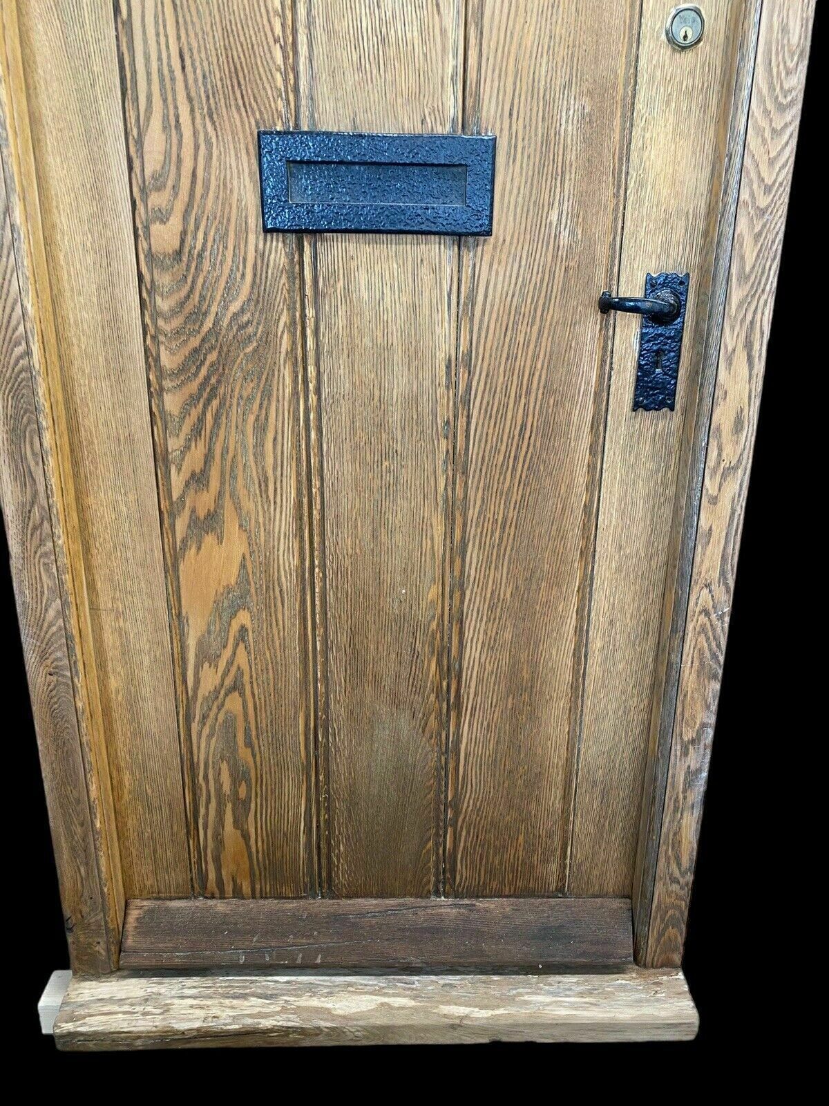 Heavy Solid Oak Front Door +Frame Reclaimed Bespoke Hardwood Glazed Arts Crafts photo 2183.0