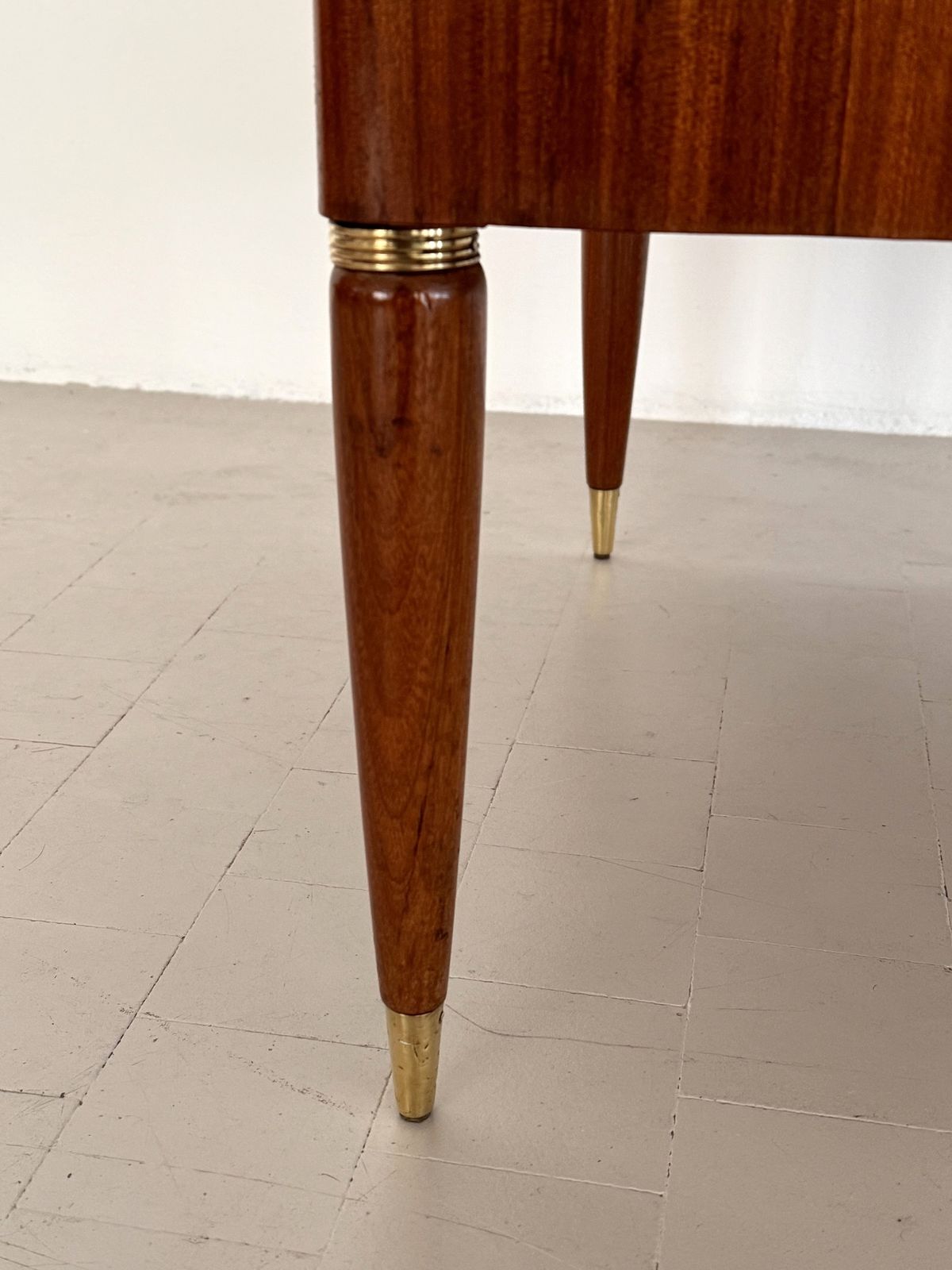 photo vinterior Italian Mid Century Night Stands Or Bedside Tables By La Permanente Di Cantù With Green Marble Top
