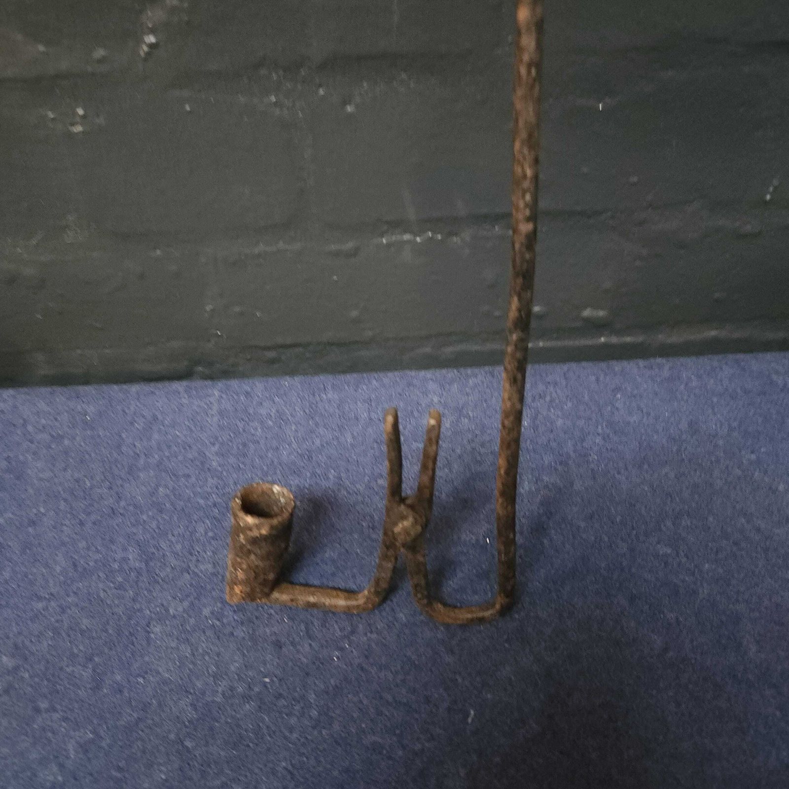 Welsh Hanging Rushlight And Candle Holder, Circa Late 18th Century photo 525.0
