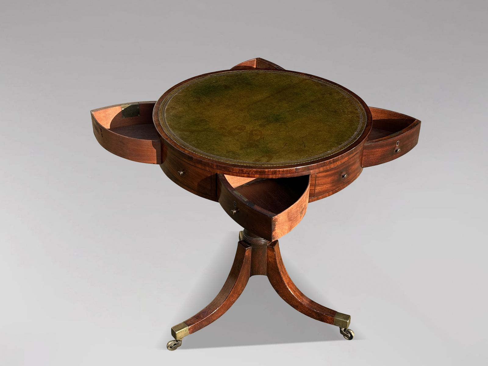18th Century George III Period Small Mahogany Drum Table photo buy