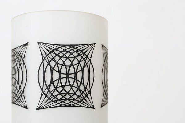 Mid Century Modern French Table Lamp With Opaline Glass Shade, 1960s photo 352.0