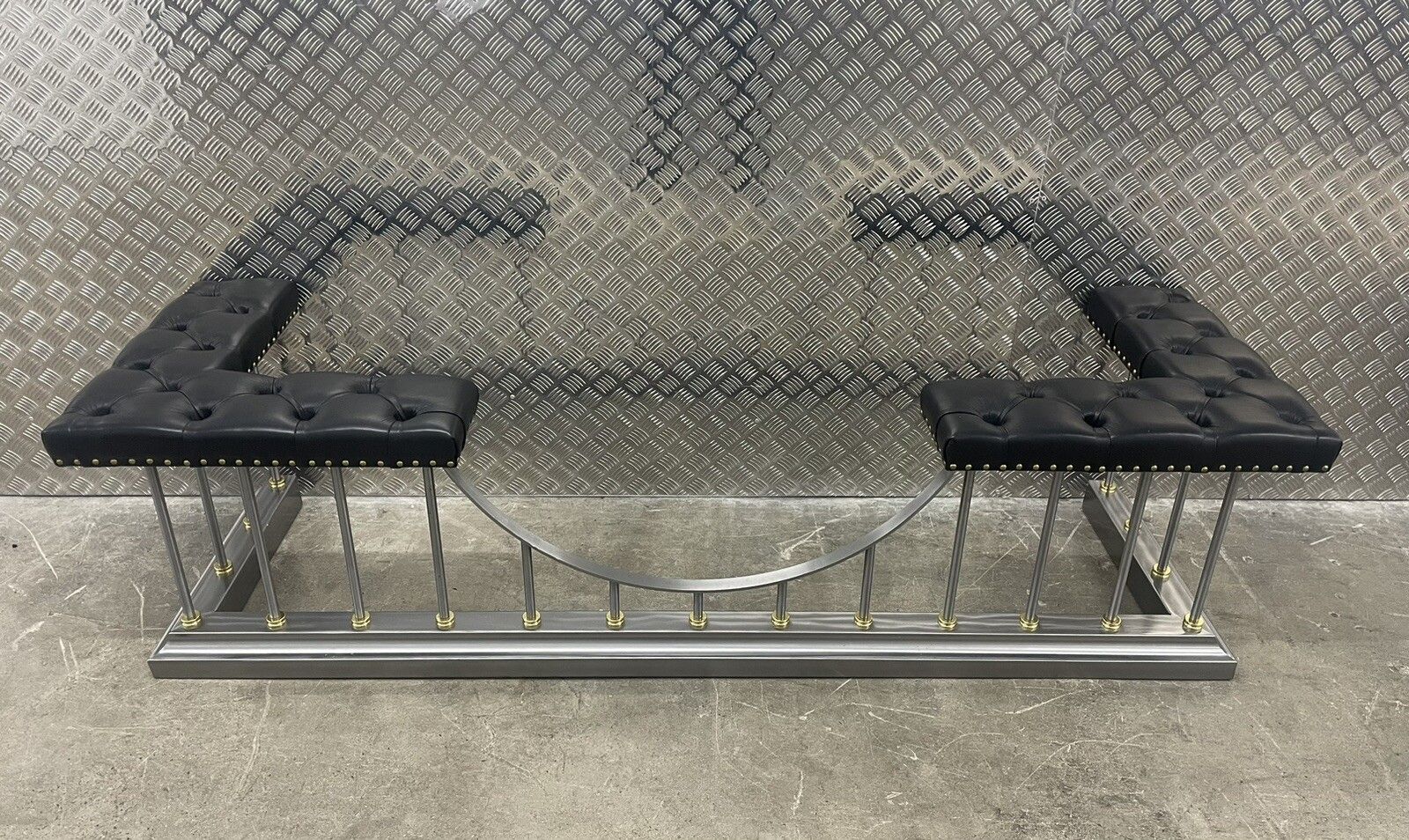 Club Fender Fireside Seat Fire Fender Leather Top Delivery  🚚 Avail