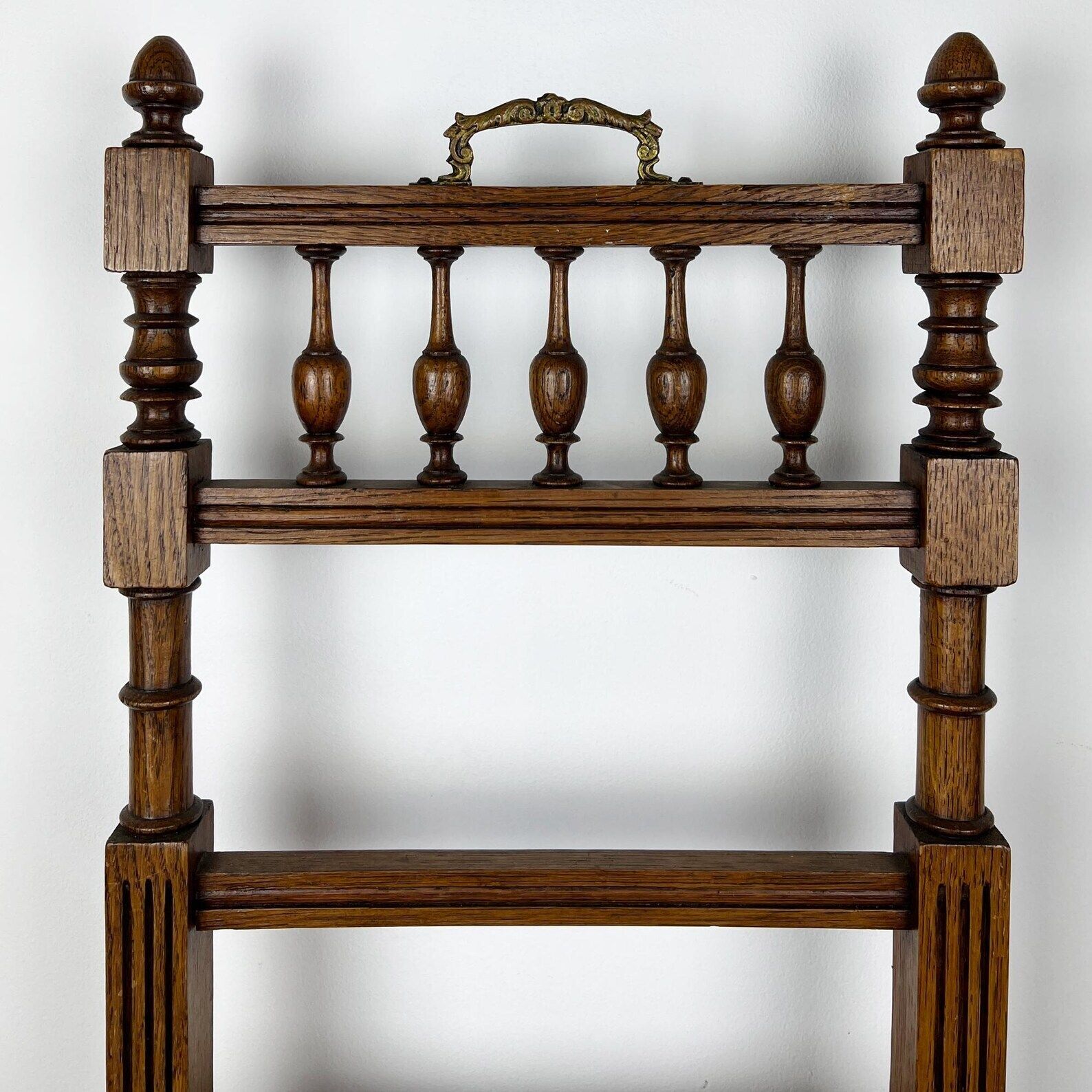 Antique Henry II Oak Chair With Cane Seat, Rattan Carved Wood Side Chair photo for sale