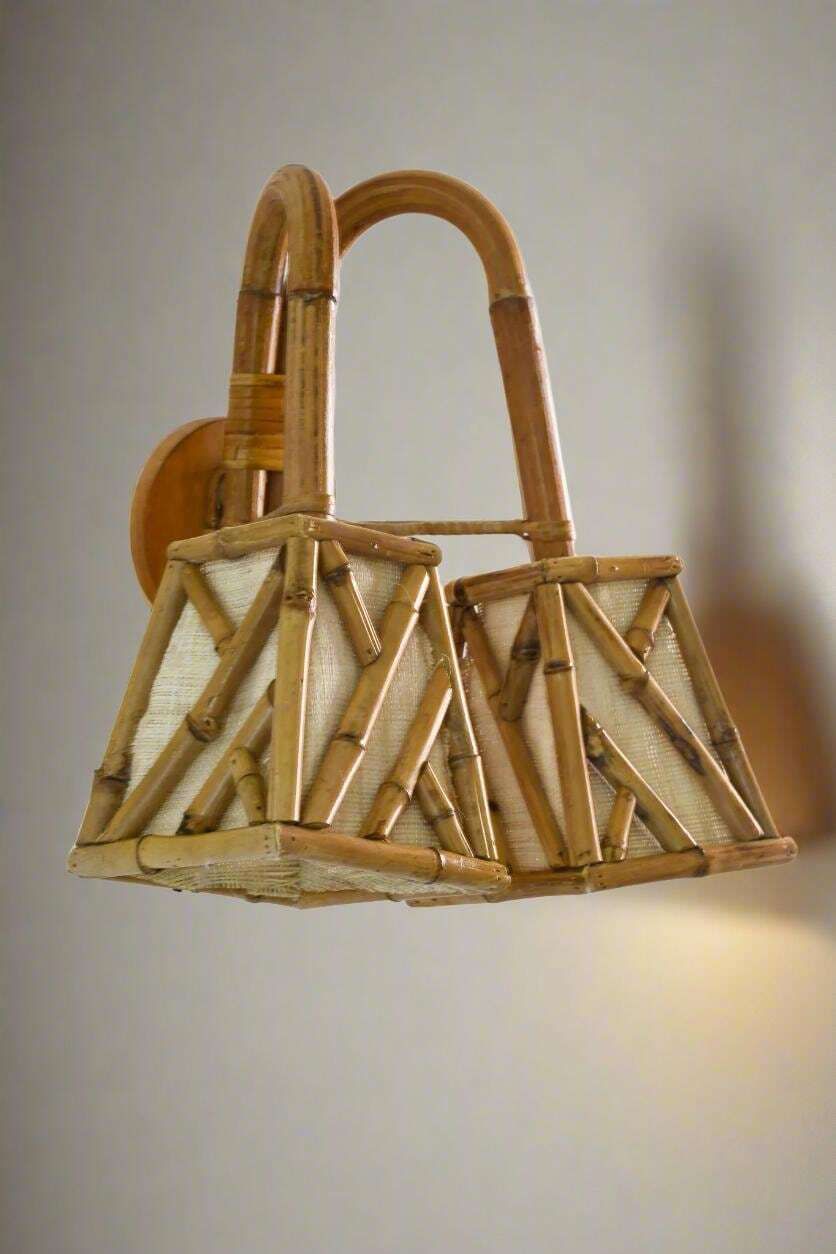 Chippendale Pattern Shade Double Wall Sconce, Bedroom Light photo buy