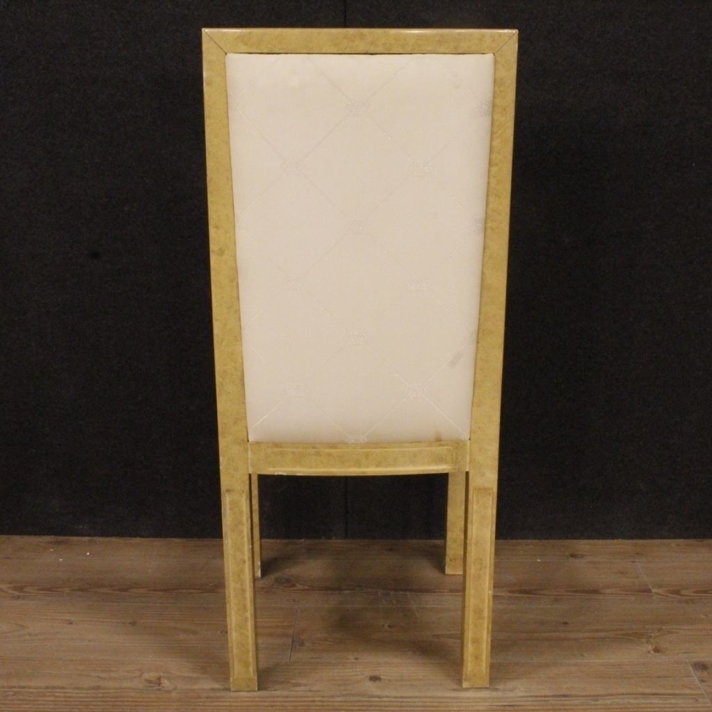 8 Lacquered And Painted Italian Chairs From 20th Century photo 3150.0