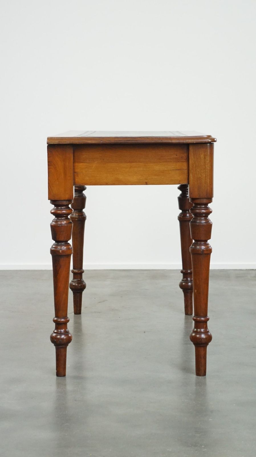 Beautiful, Graceful And Elegant Antique English Writing Desk/Hall Table With A Leather Top photo Furniture