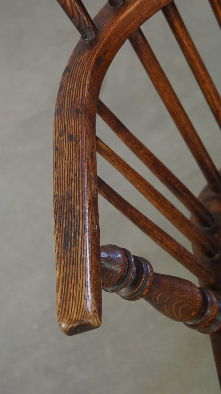 Charming, Antique English Highback Windsor Dining Chair With A Beautiful Patina photo buy