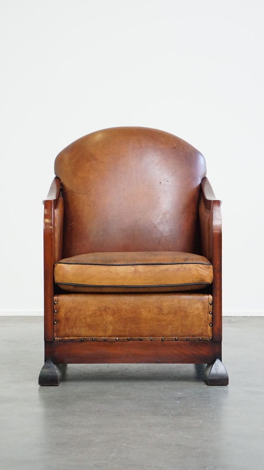 Unique, Stately, Comfortable Sheepskin Art Deco Design Armchair photo furniture