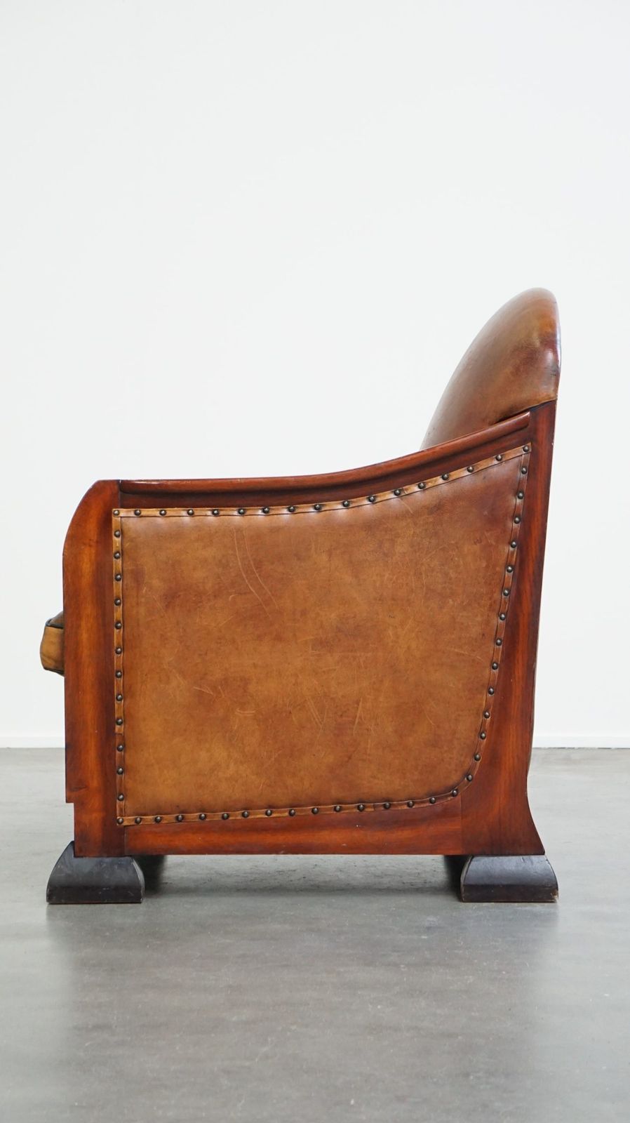 Unieke, Statige En Comfortabele Schapenvacht Art Deco Fauteuil photo 952.2207