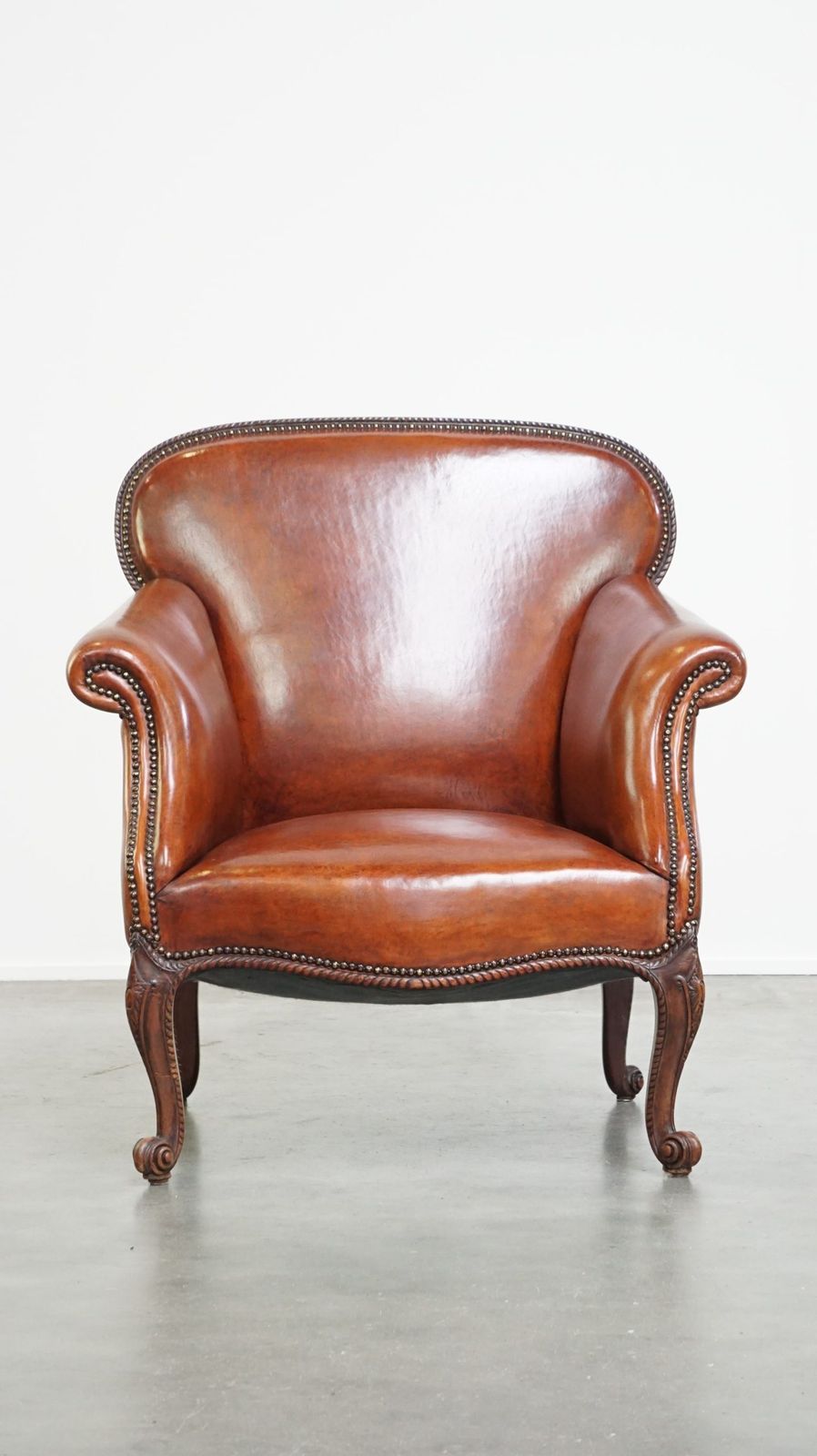 Fully Restored Antique Sheepskin Armchair photo furniture